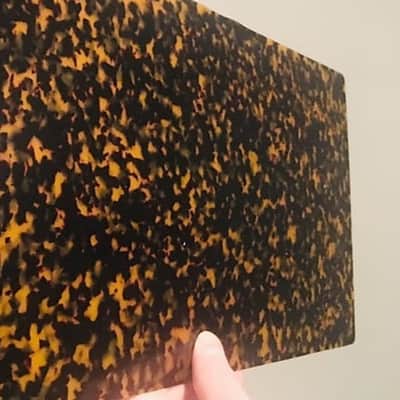 100% Cellulose Acetate tortoise sheet pickguard material blanks image 3