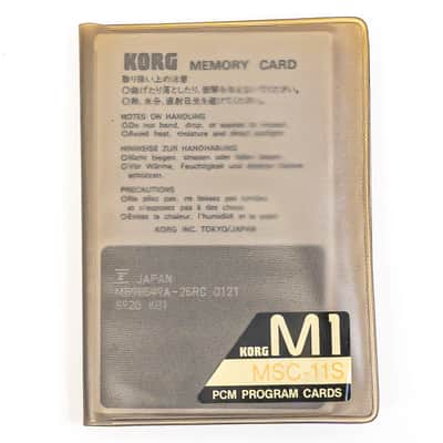 Korg M1 Brass Card MSC-011 + MPC-011 Memory Card + PCM Data Set with Sleeve image 6