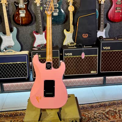 Schecter Nick Johnston Traditional LH SSS Signed by Nick (Lefty/Zurdo) SUPER EXCLUSIVE - Atomic Coral Pink Shell image 24