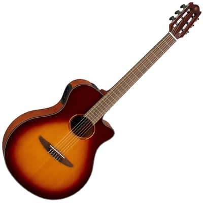 Yamaha NTX1 Nylon Electric Acoustic Guitar Brown Sunburst image 3