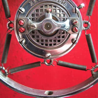 Vintage RARE 1930's Universal Model 10 carbon microphone chrome w Atlas stand image 3