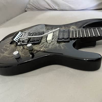 Custom Luthier  Super Strat Handmade – Brazilian Rosewood 2006 - Artistic Gloss – Green/Gold/Black Marble image 8