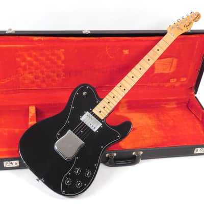 1978 Fender Telecaster Custom - Black - Original Case - Keith Richards Vibe image 2