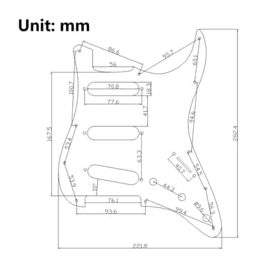 Gold Mirror Strat Style Guitat Loaded Prewired SSS Pickguard Set with Triple Rail Pickups image 6