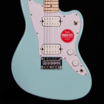 Squier Mini Jazzmaster HH, Maple FB, Daphne Blue image 1