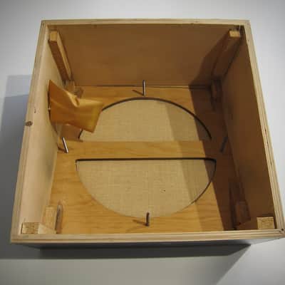 JENCO Speaker Cabinet 10" Vintage NOS Empty Cabinet Only Circa-1950s-1960s-Black with Splatter Grill Cloth image 13
