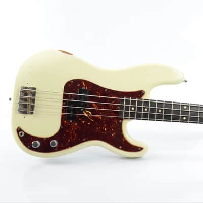 Fender 1962 Precision Bass Relic Olympic White Justin Meldal-Johnsen #32892 image 1