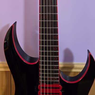 Schecter Sunset-6 ET EX Red Dawn Baritone – Fishman Fluence, EverTune, Tone Pot Mod + Case image 3