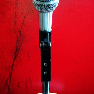 Vintage 1970's Astatic 850-S dynamic cardioid microphone Satin Chrome w cable Low Z Shure 545S PROP image 3