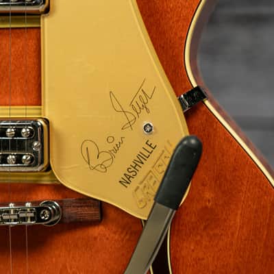 Gretsch G6120T-BSSMK Brian Setzer Signature Nashville Hollow Body '59 "Smoke" with Bigsby - Ebony Fingerboard, Smoke Orange image 8