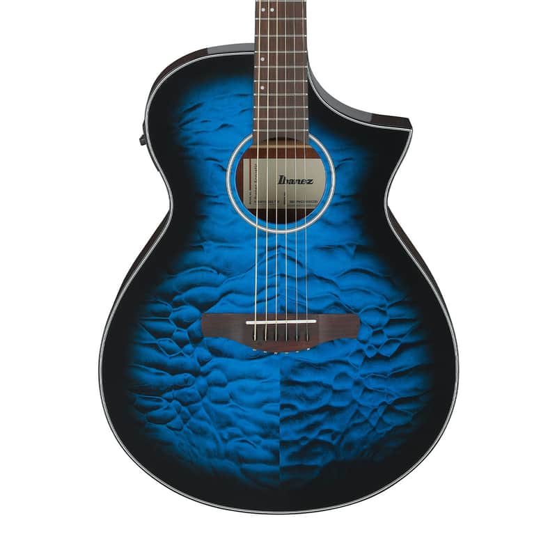 Used Ibanez AEWC16Q Acoustic Electric - Trans Blue Sunburst image 1