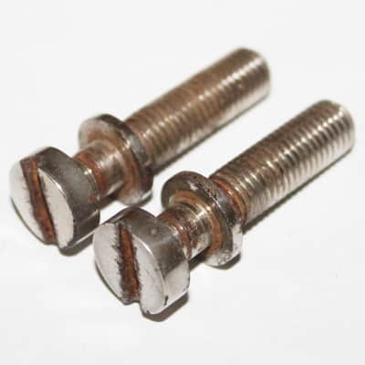 Vintage 1950's Gibson Nickel Tailpiece Long Studs 1 and 1/2" 1957 1958 1959 1960 1961 ES Les Paul image 4