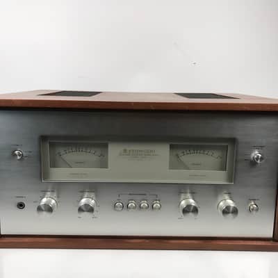 Vintage Kenwood 700M Stereo Power Amplifier w/ Cabinet image 1