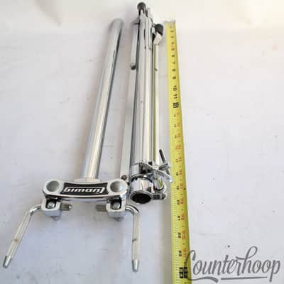 *Ludwig Double Tom Drum Mount Stand Holder L-Arm Posts Chrome Atlas Vintage 70s* image 7