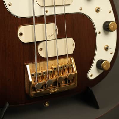 1983 Fender Gold Elite II Precision Bass Walnut image 5