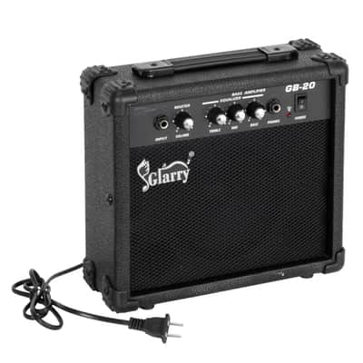 Glarry Electric Bass Guitar  w/20W Amplifier Black image 11
