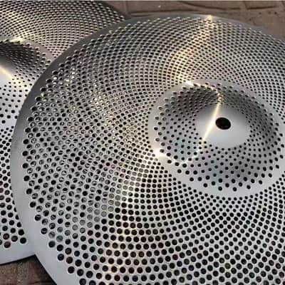 (Much more Holes)Low Volume Cymbal Set 14"hihat 16"crash 18"crash 20"ride image 4