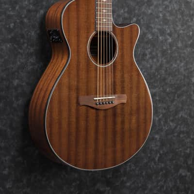 Ibanez AEG62-NMH AEG Series Acoustic Electric Guitar Natural Mahogany High Gloss image 2