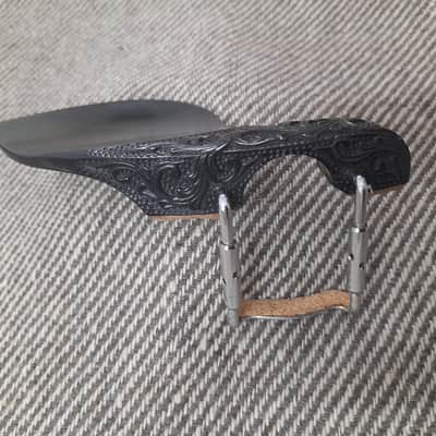 Hand Carved Violin Parts set for 4/4 size violin made of ebony wood image 4