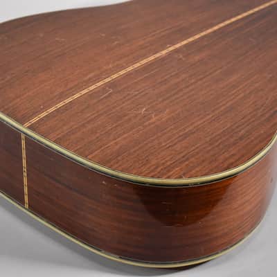 1970s Ariel Dreadnaught Natural Finish Acoustic Electric Guitar image 10