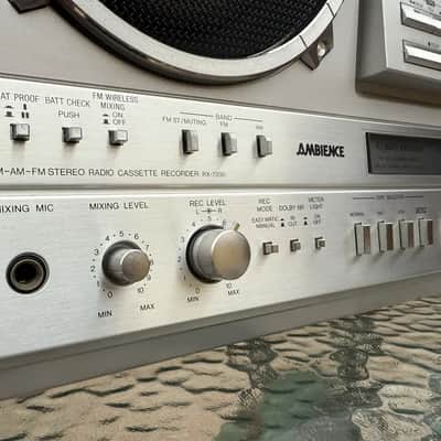 National RX-7200 Rare Vintage MINT Cillectible Cassette Boombox JDM Warranty image 3