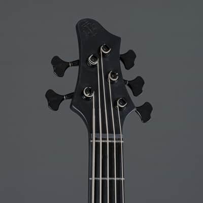 Ibanez Iron Label BTB625EX-BKF Black Flat - 5-String Electric Bass image 4