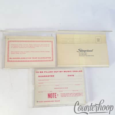*Slingerland Warranty Cards Vintage 70s Niles, ILL +HSS MusicYo Richmond, VA 90s image 2