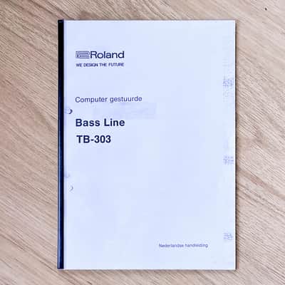 Roland TB-303 // Vintage Manual DUTCH / NEDERLANDS