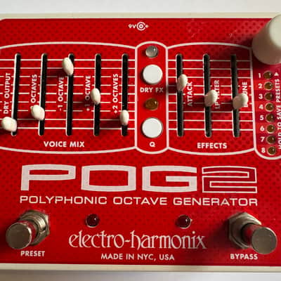 Electro-Harmonix POG2 Polyphonic Octave Generator 2009 - Present - Red / White image 1