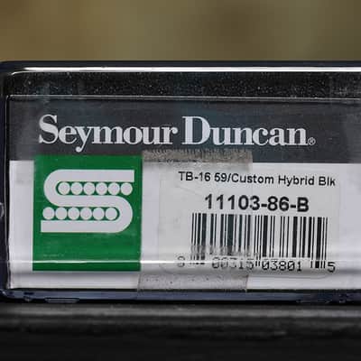 Seymour duncan TB-16 59 Custom Hybrid Bridge Trembucker Black Humbucker Pickup image 3