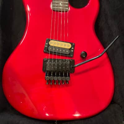 Kramer Baretta 85 Candy Red Banana Headstock image 2