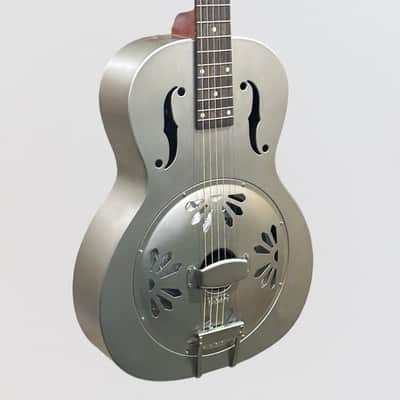 Gretsch G9201 Honey Dipper Round-Neck Resonator Guitar - Weathered "Pump House Roof" image 2