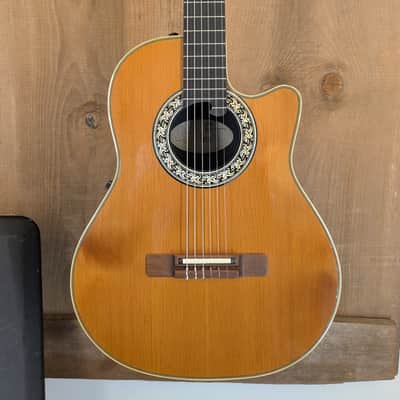 Ovation 1763 Classic Nylon String Acoustic-Electric – Original Molded Case – Used Excellent