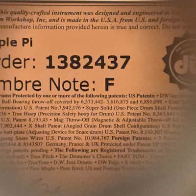 DW Collector's Series Maple Pi 3.14x14" Snare Drum Natural image 11