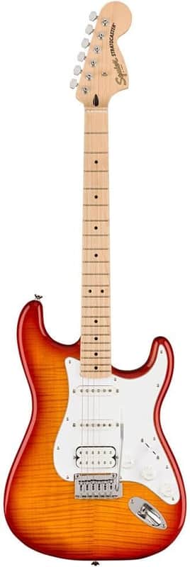Squier Affinity Series Stratocaster FMT Electric Guitar, Sienna Sunburst, Maple Fingerboard image 1