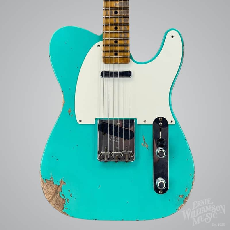 Fender Custom Shop Wildwood 10 1955 Telecaster, Sea Foam Green, 6.7 lbs image 1