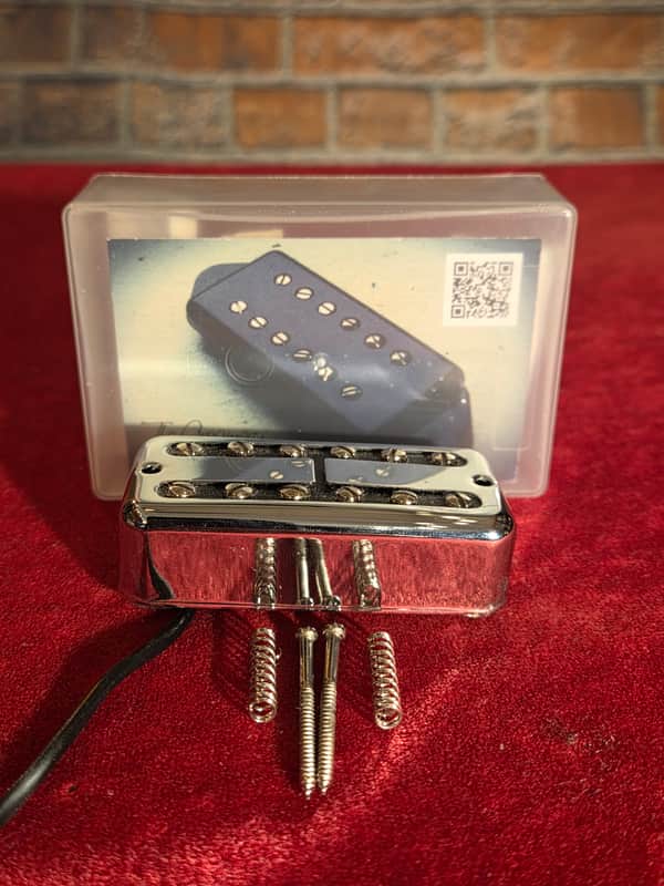 The Creamery 2020 Black Cat Humbucker Chrome w/ Original Box, Springs & Screws image 1