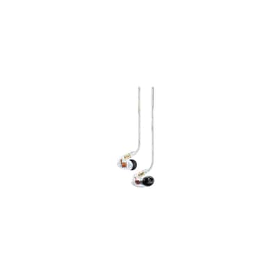 Shure SE425 Isolating In-Ear Stereo Headphones with Dual High-Definition MicroDrivers, 3.5mm Plug with 1/4 Adapter, Clear image 2