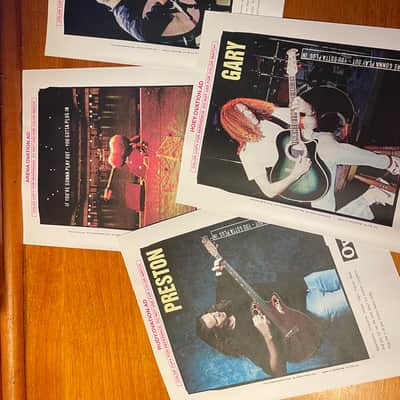 Ovation Advertising Proofs Mid-90s image 1