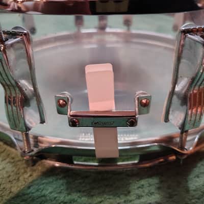 Ludwig 5x14" Vistalite Acrylic 10-Lug Snare Drum with P-85 Strainer 1970s - Clear image 6