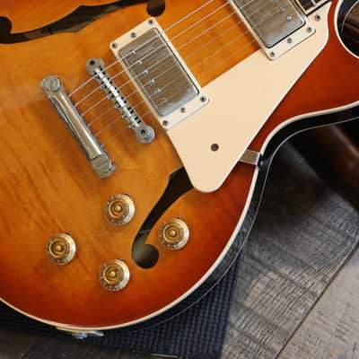2014 Gibson Memphis ES-LP with Lollars Semi-Hollow Electric Guitar Figured Sunburst + COA OHSC image 7