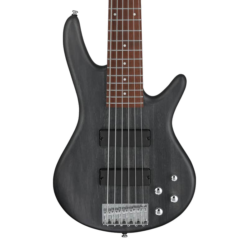 Used Ibanez GSR206TGF Gio SR 6-String Bass - Transparent Gray Flat image 1