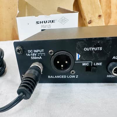 Shure ULXP4 J1 554-590 Mhz Wireless Microphone Receiver W/Shure Power Supply image 5