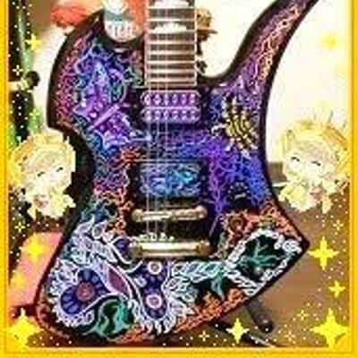 🦋HIDE MG 🦋Smack USA Mockingbird jr Custom Burny guitar。Clean! X