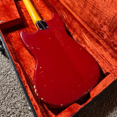 Fender 1966 Mustang Guitar with Rosewood Fretboard - Dakota Red image 12
