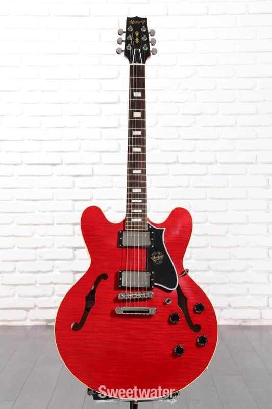 Heritage Custom Core H-535 Semi-hollowbody Electric Guitar - Trans Cherry (H535CCTCd1) image 1