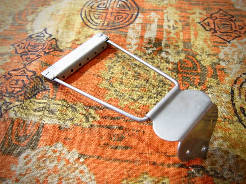 1940s-1960s Harmony Kay Regal Gretsch Oscar Schmidt Trapeze Tailpiece Authentic Vintage Part image 1