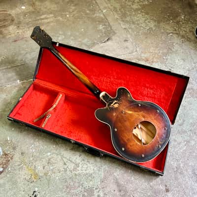 Gretsch 6072 Chet Atkins country gentleman bass guitar 1968 - Monkees original vintage USA project body and neck husk image 5