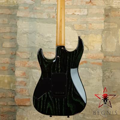 TOM ANDERSON Pro Am HS - Swamp Ash Body & Reverse Headstock - Black with Green Dog Hair image 20