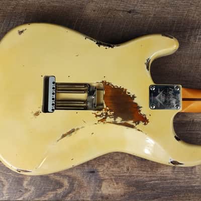 MyDream Partcaster Custom Built - Aged White over Sunburst Hepcat L-Series image 3